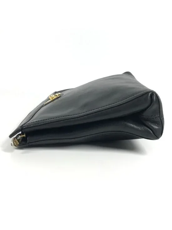 Celine Clutch Logo Leather Black - Picture 3 of 9